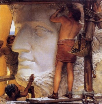 romantique romantisme Tableau Peinture - Sculpteurs dans la Rome antique romantique Sir Lawrence Alma Tadema